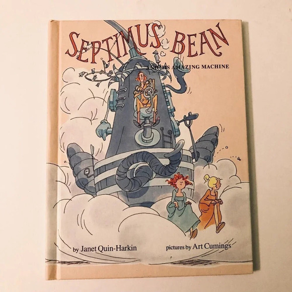 Vtg 1979 Septimus Bean His Amazing Machine Janet Quin Harkin Book - Picture 15 of 15